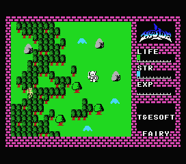 「ハイドライド」MSX版ゲーム画面