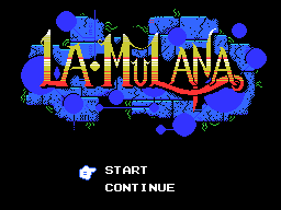 「LA-MULANA」タイトル画面